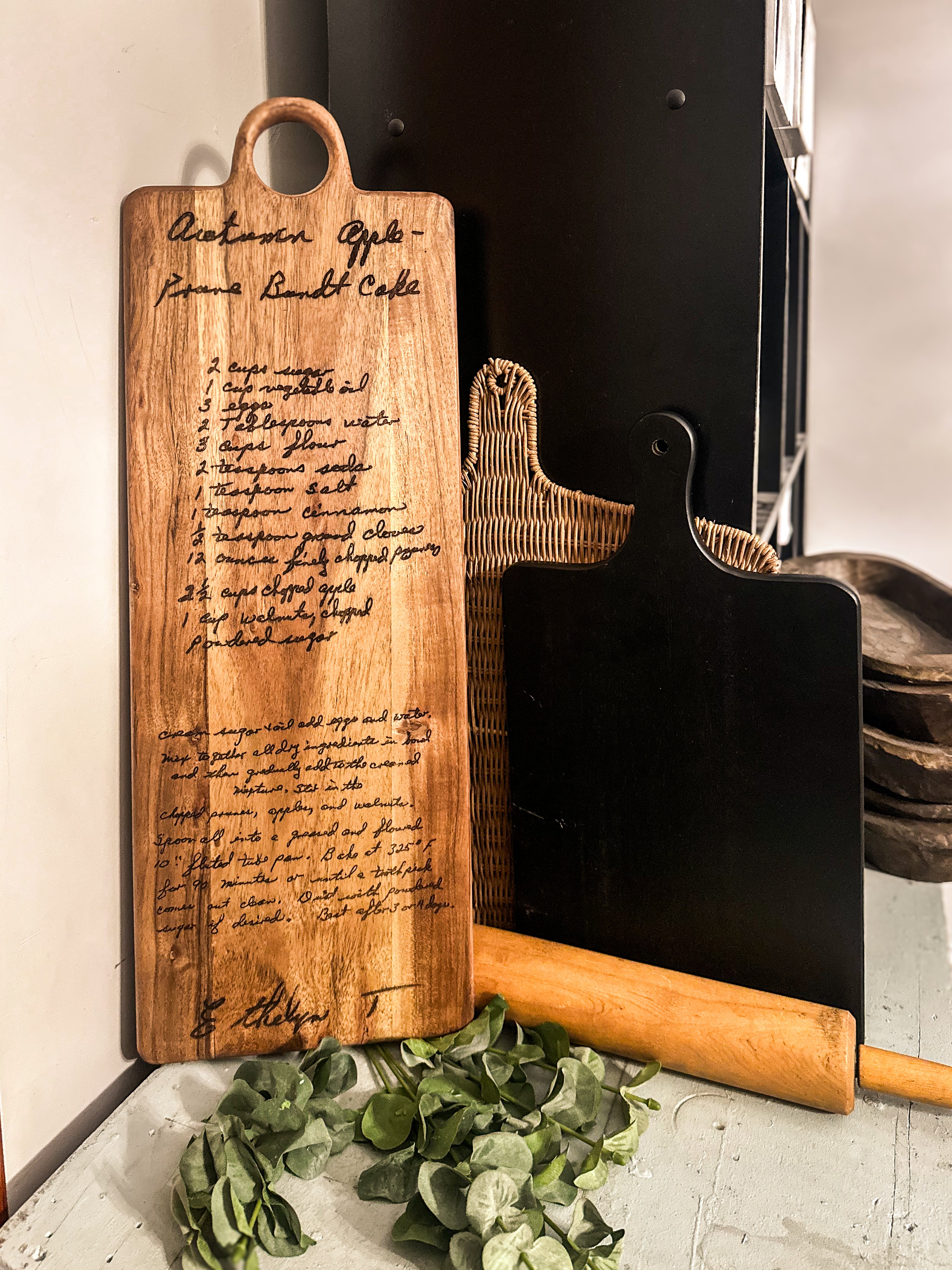 Handwritten Recipe Board